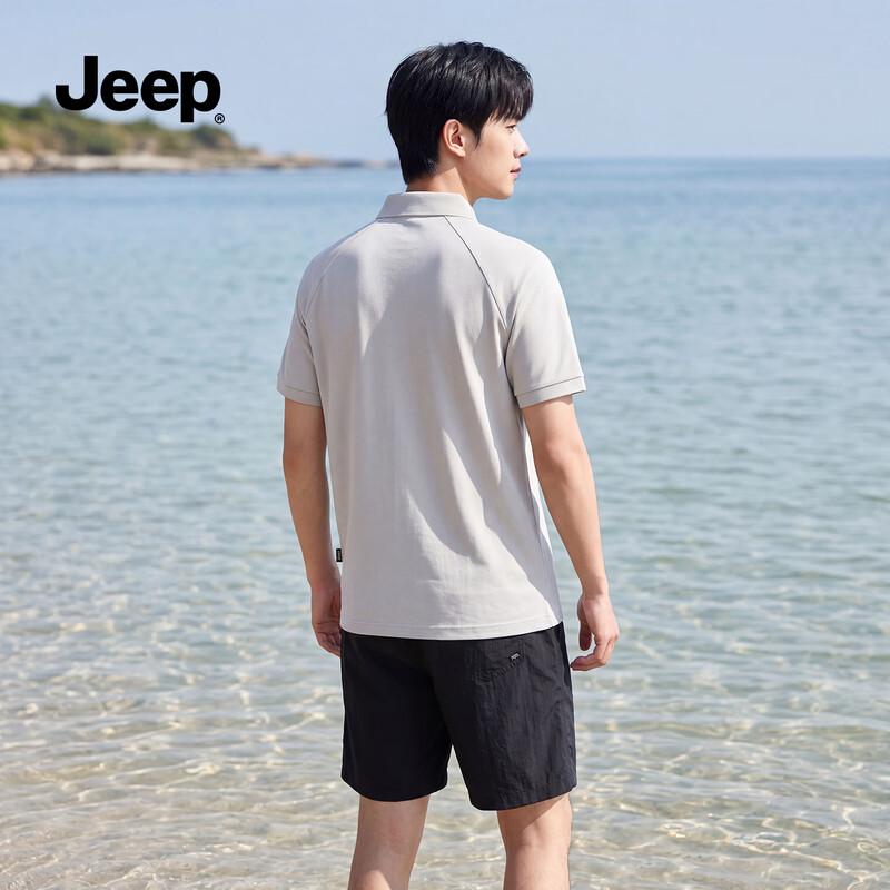 JEEP Men's Casual Short Sleeve Polo Shirt