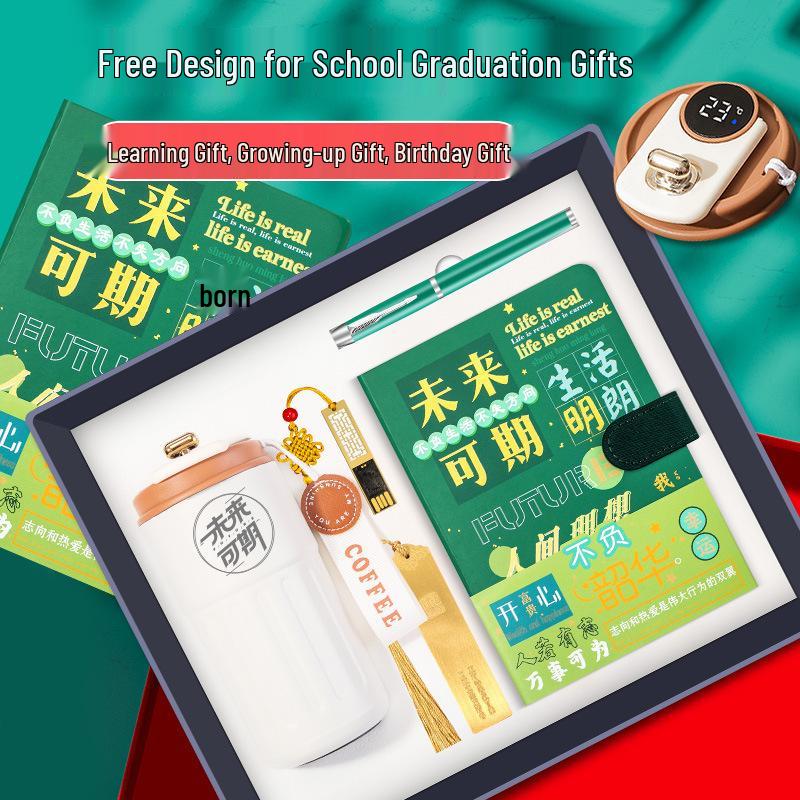 Graduation Gift: Golden College Entrance Exam Notebook Set - Perfect Graduation Souvenir for Students