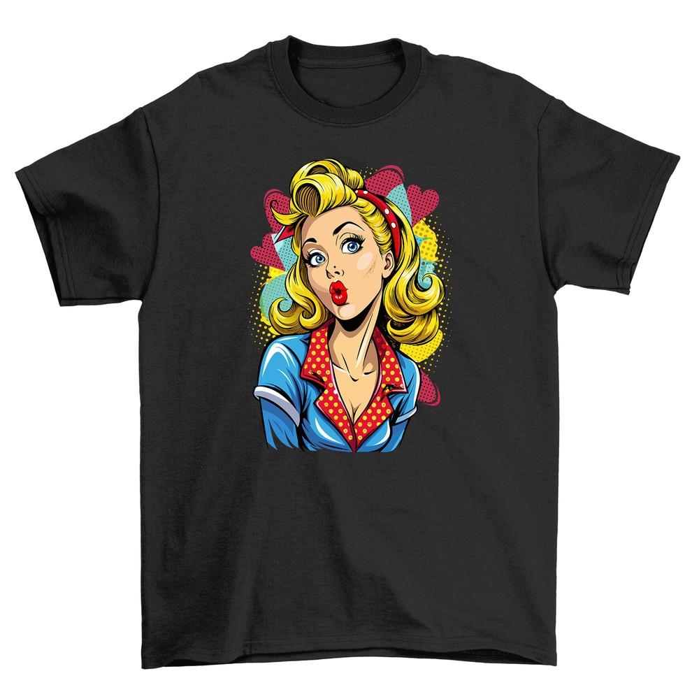 Blonde Bombshell In Retro_12 - Fun and Fabulous T-shirt! Unisex Printed Design, 10