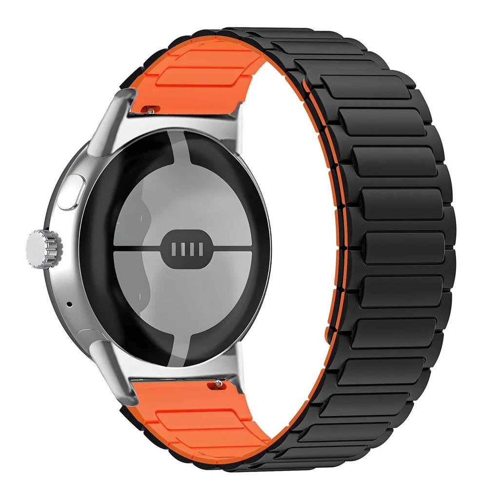 Für Google Pixel Watch 3 2 1 45mm 41mm Magnetisches Silikon-Ersatzarmband für Google Pixel Watch 3 2 1 Sport-Armband