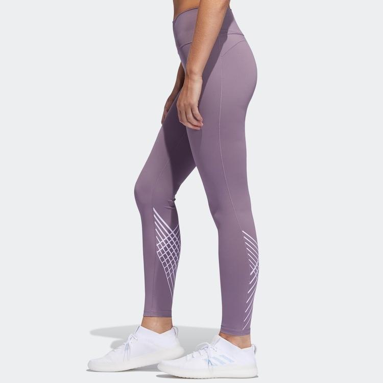 adidas Training Sports Leggings Women Bottoms Purple FJ7251