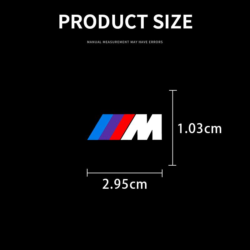 New Car 3D Metal Sticker Steering Wheel Interior Sticker For BMW M E34 E36 E60 E90 E46 E39 E70 F10 F20 F30 X5 X6 X1