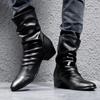 Douyin Net Red Cross -Border Boots Men 'S Pointed Boots British Korean Version Of Youth Mid -Boots Men 'S Shoes