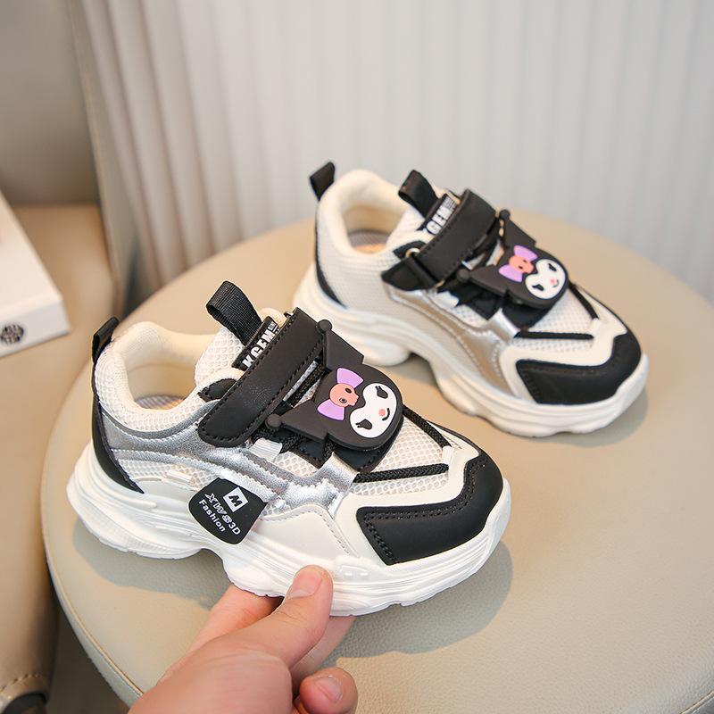 Girls' Sports Shoes 2025 Spring New Children's Mesh Breathable Dad Shoes Boys Middle and Older Children's Running Casual Shoes