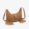 Summer Niche Retro Hot Girl Vintage Rivet Commuting Versatile Single-shoulder Crossbody Underarm Bag