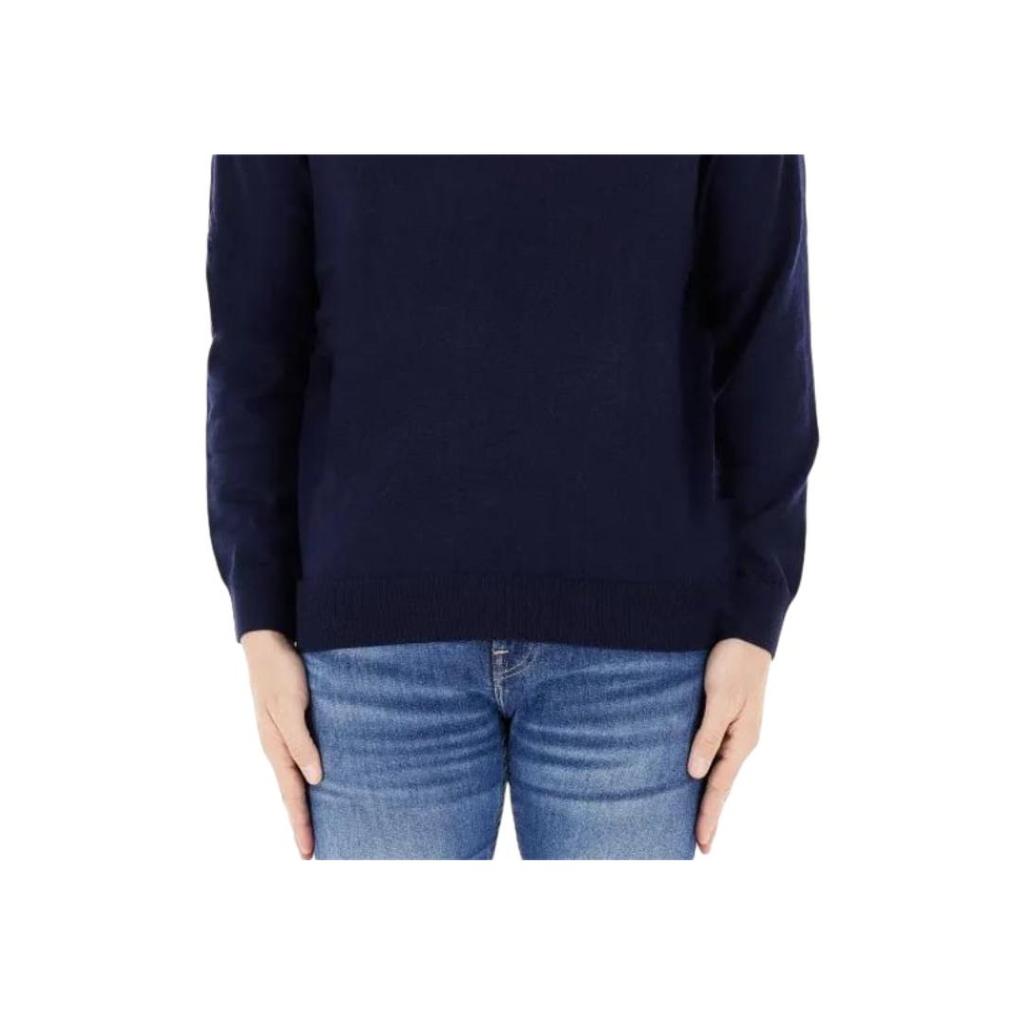 Polo Ralph Lauren Small Pony Logo Embroidered High Neck Knit Sweater Men Sweater Navy-Blue MNPOSWE16820082-400