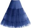 Vintage Boneless Wedding Dress Mesh Skirt Colorful Underskirt Tutu Skirt Wedding Stage Performance Skirt Theme Dress