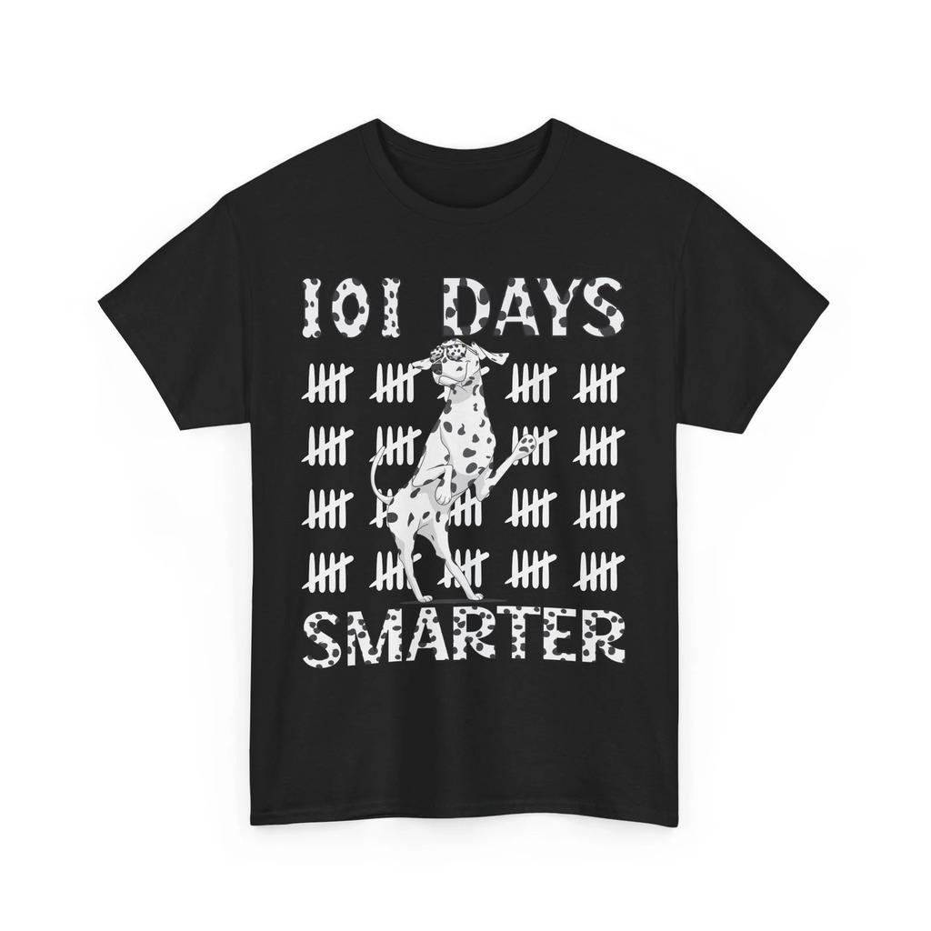 About 101 Days of School Dog T-Shirt – Funny Puppy Paw Print Tee for Dog Owners