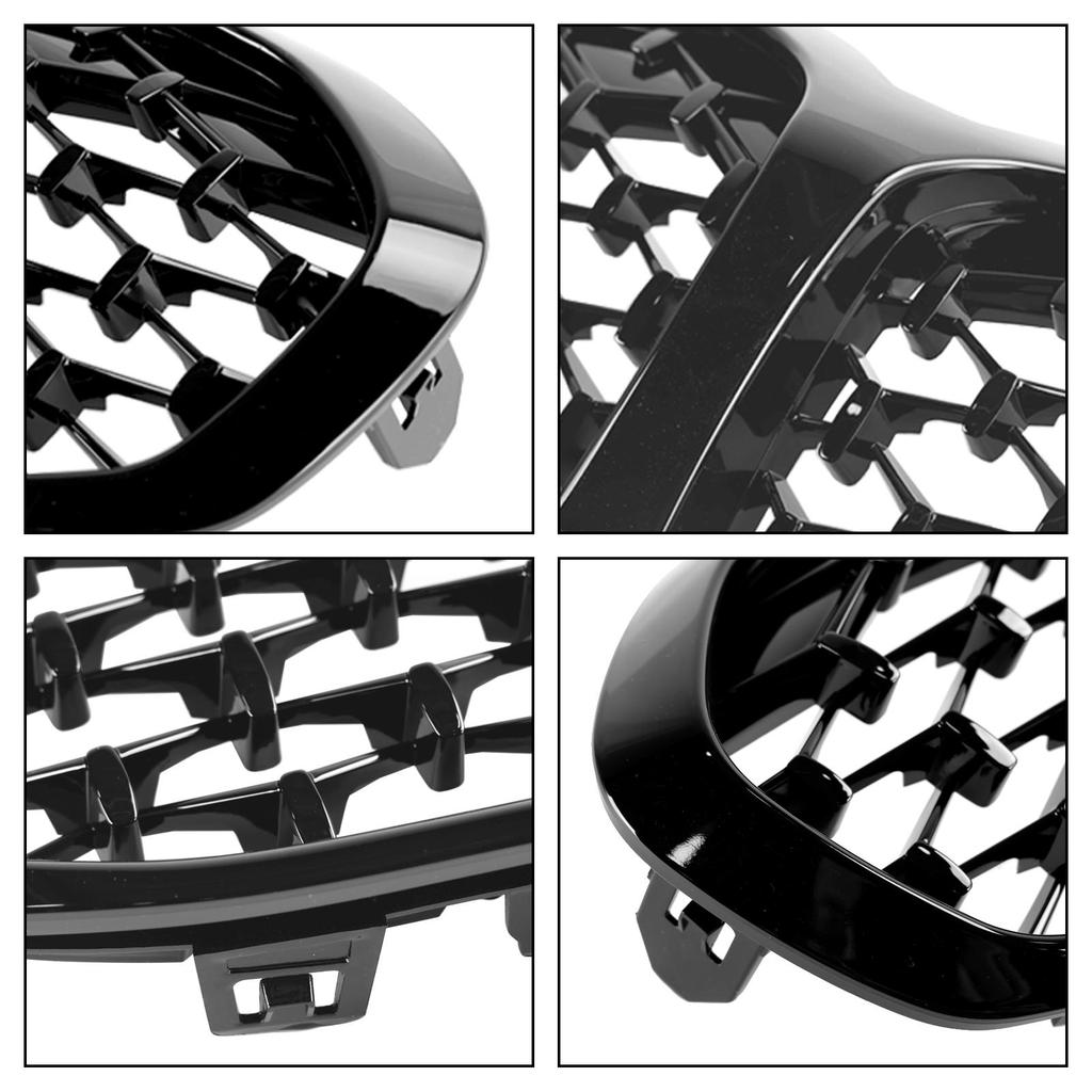 Gloss Black Front Replacement Hood Grille Bumpers Protection Fit BMW F40 1-Series 2019-2023