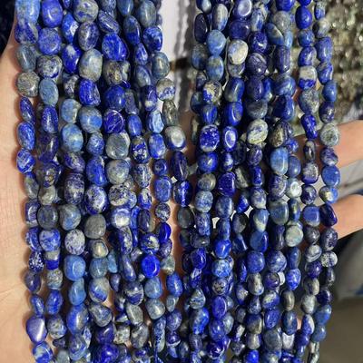 Raw Lapis Lazuli Irregular Beads for DIY Jewelry Crafting