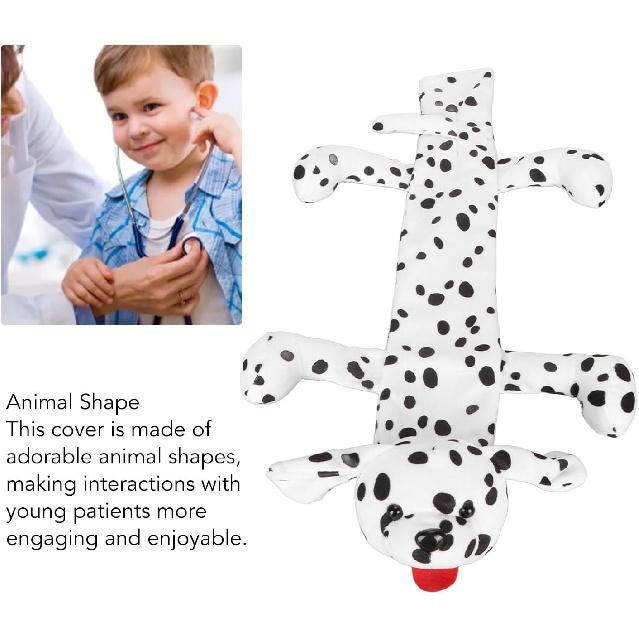 Dioche Stethoscope Cover, Animal Shape Stethoscope Cover Sleeves Plush Sleeves Stethoscope Accessories for Nurses & Doctors (Spotted Dog)