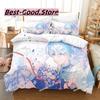 Frieren Beyond Journeys End Bedding Set Single Twin Full Queen King Size Bed Set Kids Bedroom Duvetcover Sets bed s set