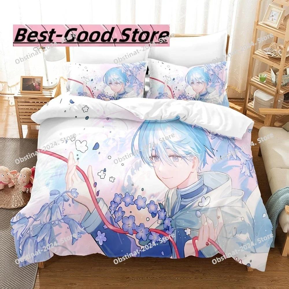 Frieren Beyond Journeys End Bedding Set Single Twin Full Queen King Size Bed Set Kids Bedroom Duvetcover Sets bed s set