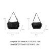 Solid Color Nylon Crossbody Bag Oxford Cloth Large Capacity Messenger Bag Waterproof Multifunctional Short Distance Travel Bag