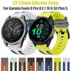 22/26mm Silicone Watch Strap For Garmin Fenix 8 Pro 8 E 7X 6 5X Plus 5/Instinct 2X/Forerunner 970 965 955/Tactix 8 7 Watch Bands