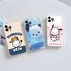Cute Cartoon P-pochacco Silicone Phone Case Material For iPhone 17 16 15 11 12 13 14 Pro Max Mini Plus Soft TPU