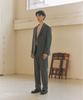 NONBLANK [Summer] Highcool Semi-Wide Fit Slacks_Melange Grey