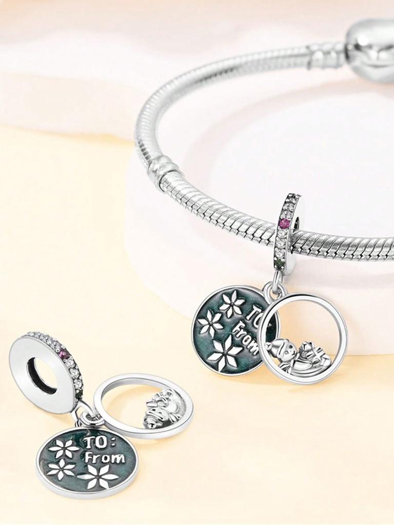 Charms Plata Artist'S Palette Oil Paints Beads Charm Copper Plated Fit Charms Original Bracelet For Jewelry Making Diy Charm