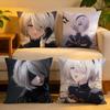 Cushion Cover  Linen  SkinFriendly Soft Decorative Case For Sofa Home Decor Cool Anime NNier Automata Pillow Cover