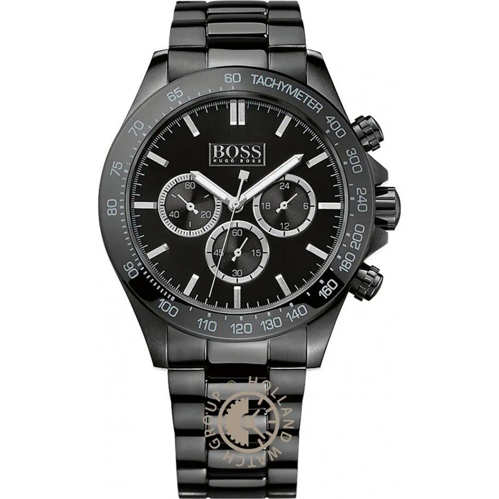 BOSS Ikon Black Dial Metal Men s Quartz Watch 1512961 чёрный