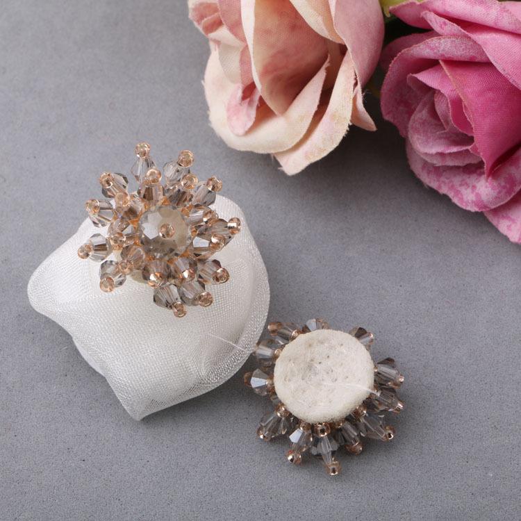 

Ювелирные изделия DIY: Разноцветные хрустальные аксессуары для волос для детей, украшения из цветов ручной работы, обувь и шляпы