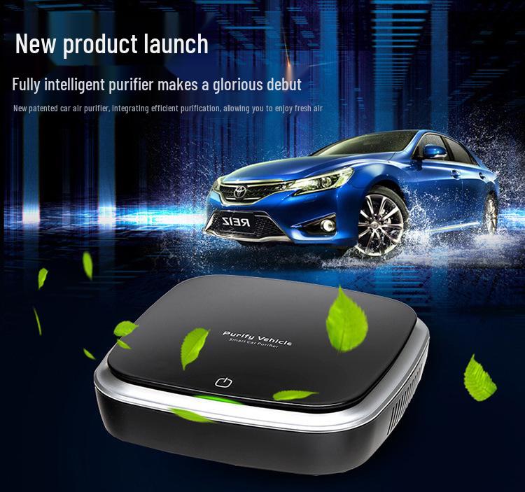 Solar-Powered Car Air Purifier: Eliminates Odors & PM2.5