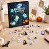 2D Halloween Advent Calendar with Days of Treats - Countdown Calendar Gift Box for Kids and Adults