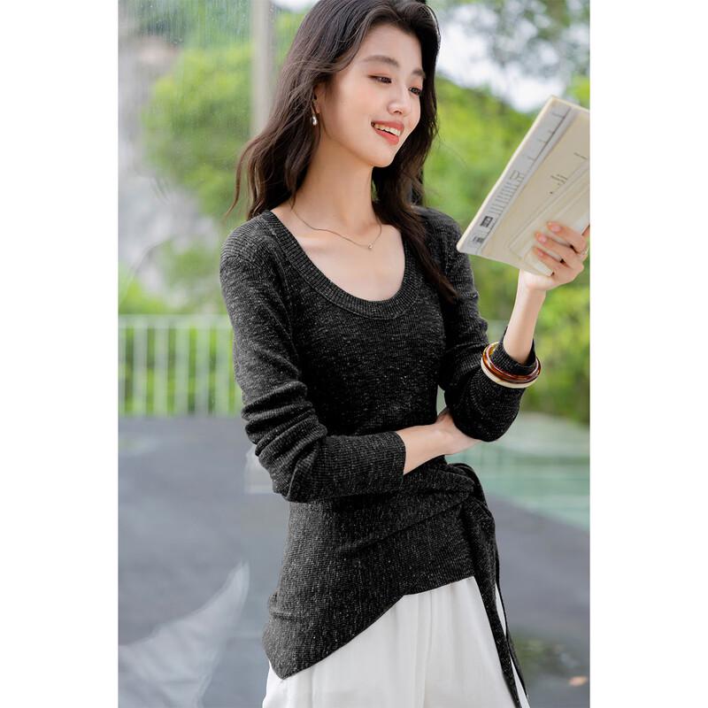 Mocana Women's 2-Way Wear Long Sleeve Knit Top