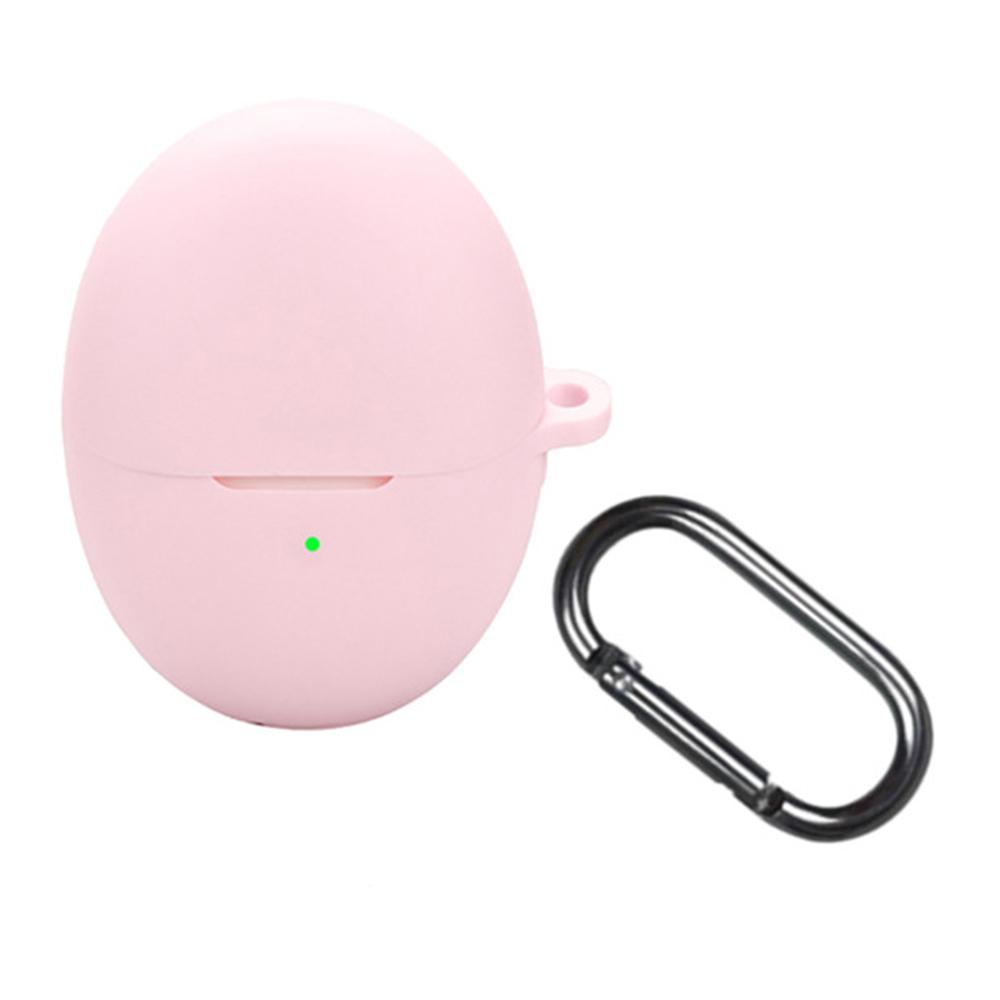 For Huawei FreeBuds 6 Silicone Case Wireless Earphones Protective Cover with Anti-Lost Buckle