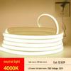220V Outdoor Waterproof LED Strip Light, COB Linear Soft Light for Living Room Ceiling, High Brightness Ambient Lighting