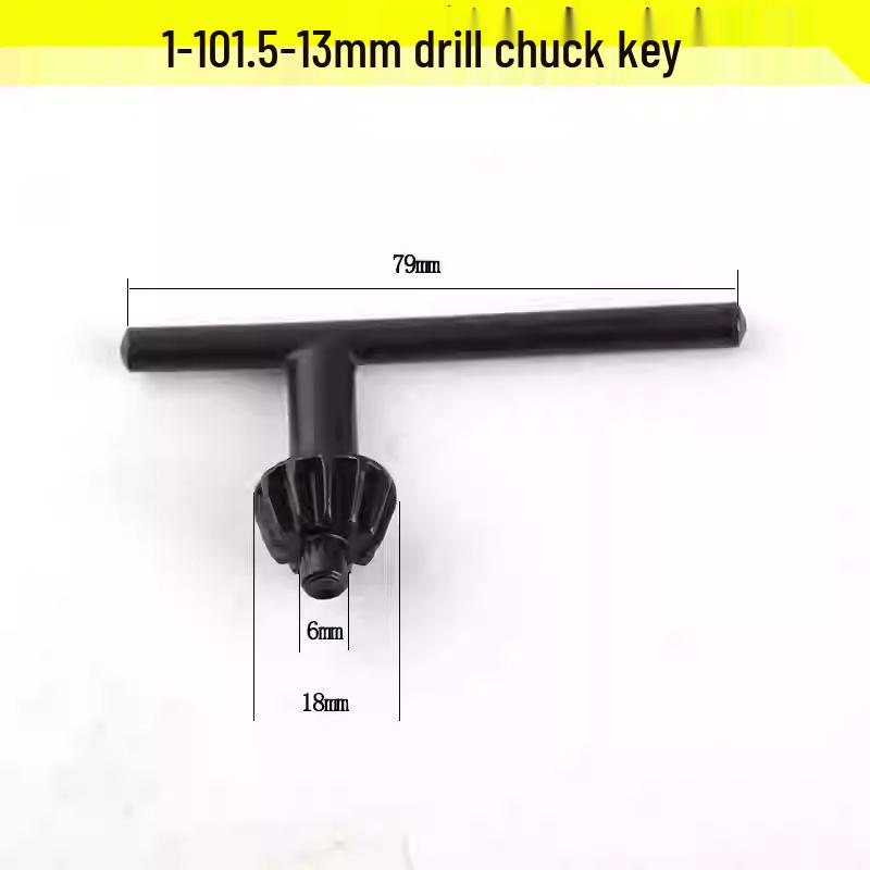 Electric Drill Power Tool Accessory: Hand-Tightened Locking Chuck with Round & Square Shank Compatibility