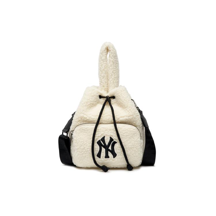 New MLB Polyester Bucket Bag, Handbag, Shoulder Bag, Crossbody Bag Regular Women's Milk White 3ABMS0316-50CRS
