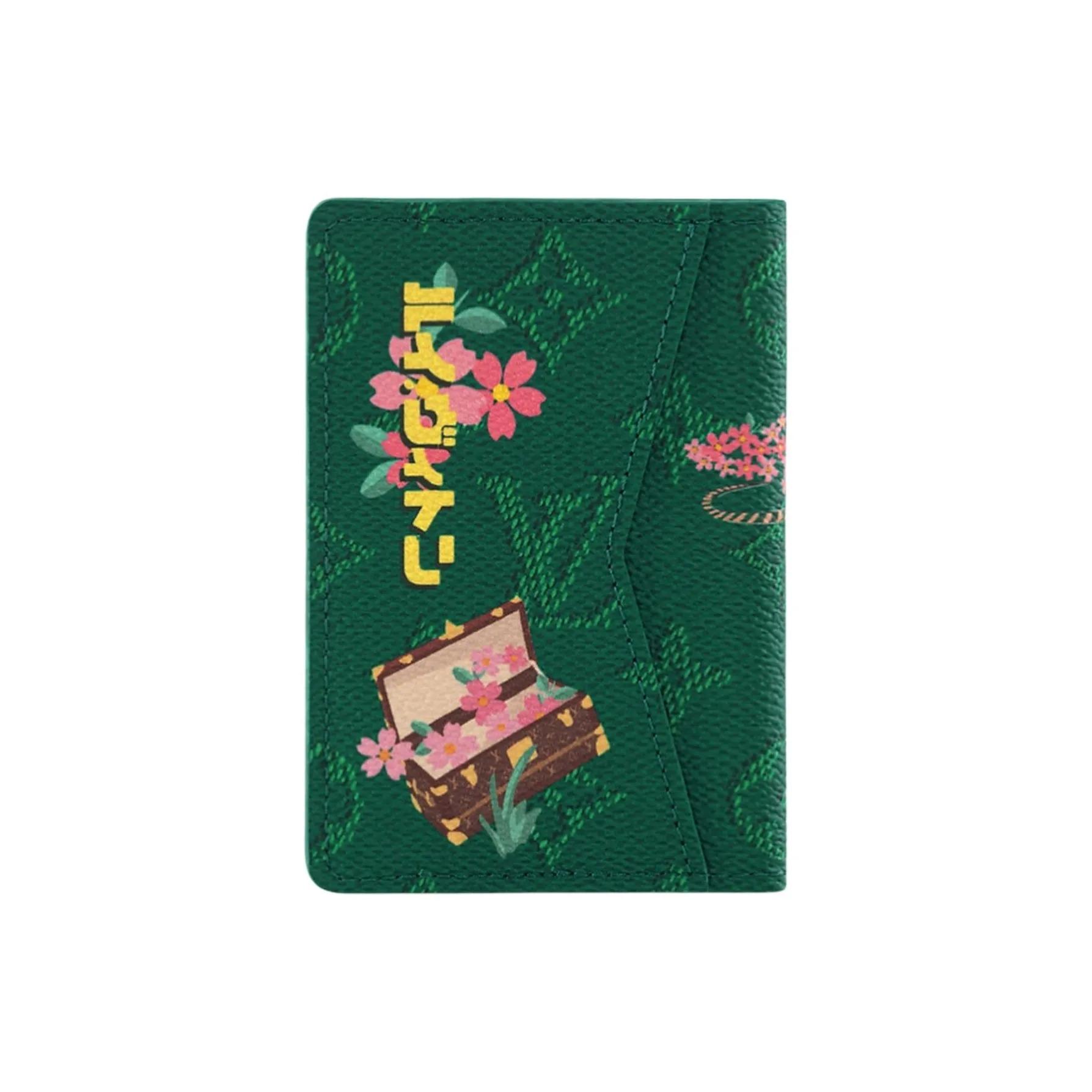 LOUIS VUITTON x NIGO Organizzatore da tasca Collaborazione Portafoglio in tela rivestita Monogramma Verde da uomo verde