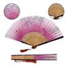 Boshiho Folding Fan for Men and Stylish Japanese Made of Bamboo and Beautiful and Cherry Blossom with Fan Japanese Festival Gift Women, Style, Silk,