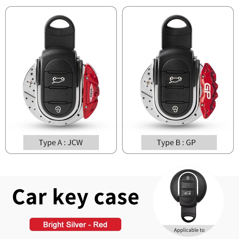 Metal Calipers Car Key Cover For Mini Cooper S Jcw F56 F60 F55 F54 F57 Clubman Countryman Key Case Key Chain Car Accessories