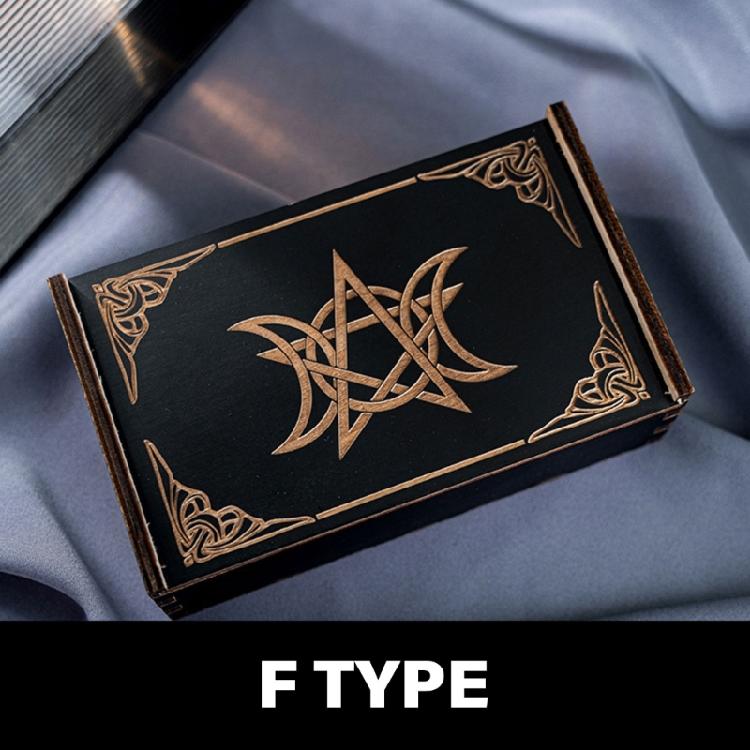 Push Pull Tarot Cards Box Wood Storage Case Portable Card Container Divination Storage Box Card Container Easy to Carry