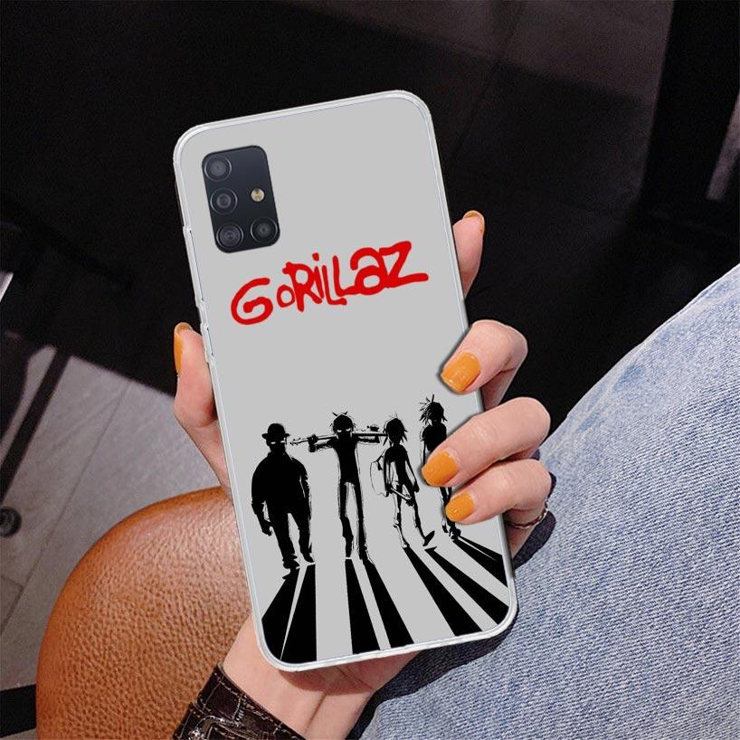 

Gorillaz Anime Phone Case For Samsung Galaxy A52 A32 A22 A12 A51 A31 A50S A30S A20S A10S Note 20 Ultra 10 Plus S10 A72 A71 Galax Samsung S10