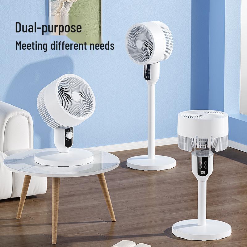 Smart Remote-Controlled Oscillating Electric Fan: Low Noise Floor & Table Air Circulation Fan