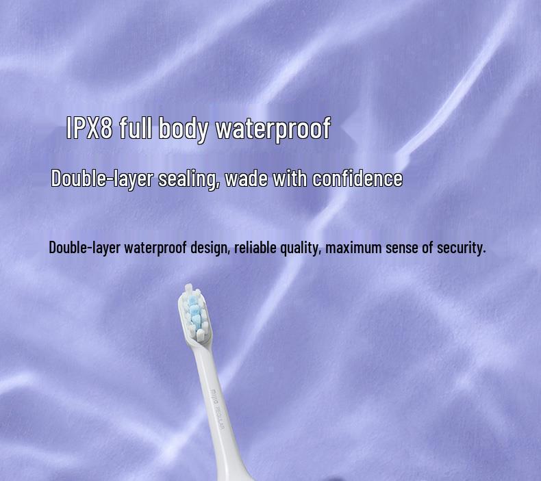 Mijia T302 Schallzahnbürste: Wasserdicht, Induktives Laden mit 4 Bürstenköpfen, Ideal für Studenten.