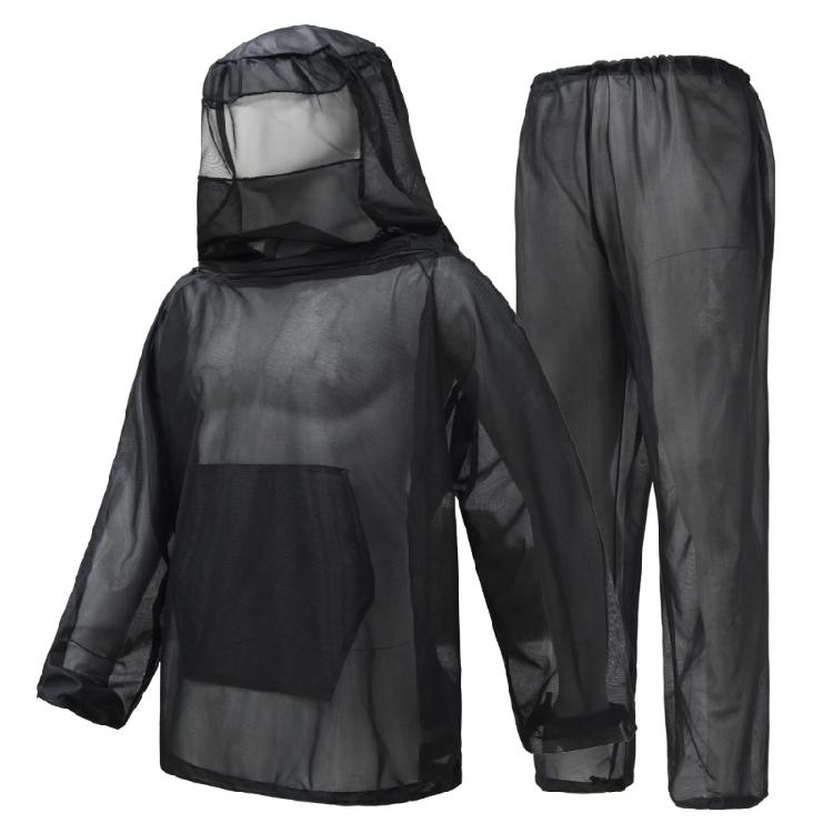 Fishing Camping Beekeepers Mesh Hood Breathable Suit Outdoor Mosquitoes Mesh Clothes for Hiking Camping Fishing