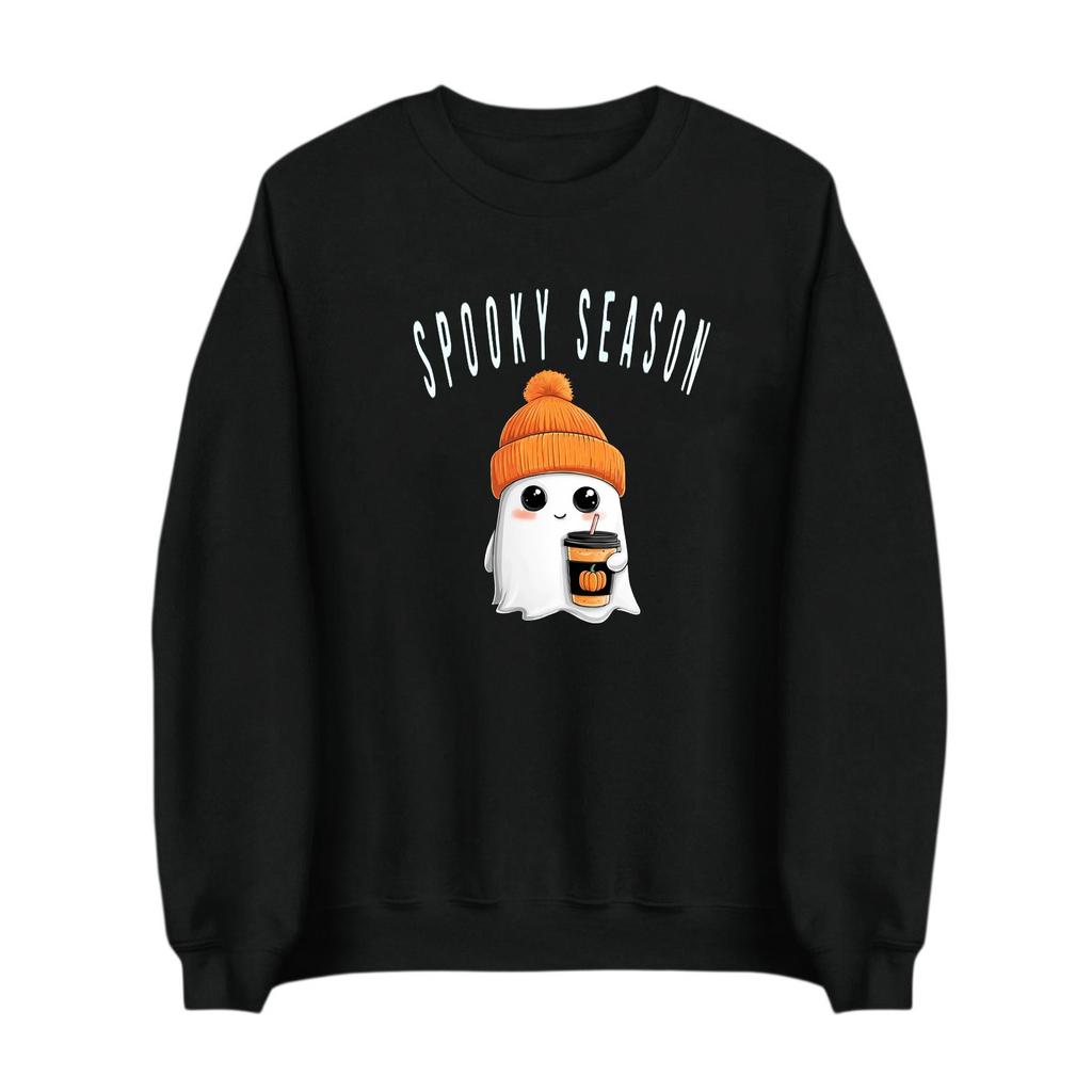 Women's Fashion Casual Print Casual Long Sleeve Round Neck Sweatshirt Top