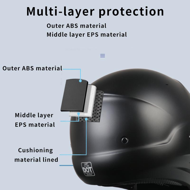 Scorpion Vintage Motorcycle Biker Helmet 368 Bright Black Full Face Warrior Combination Harley Retro Headgear for Motorcyclists