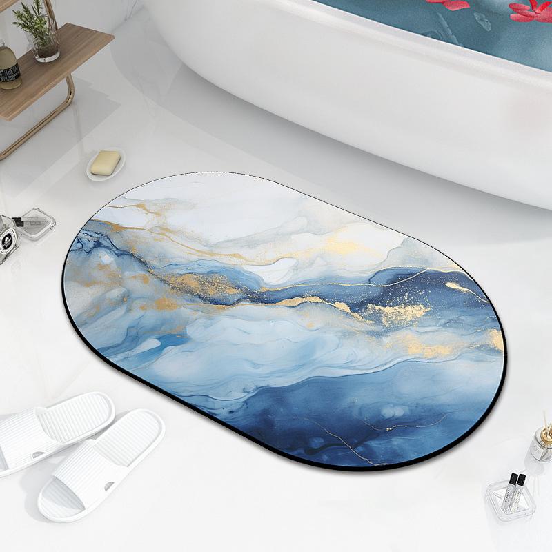 Diatom Mud Bath Absorbent Mat Household Simple Toilet Toilet Door Cushion Absorbent Non-slip Quick Drying Mat