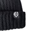 EIGHTVOLUME Ev Fleece-Lined Ribbed Short Beanie (Black)
