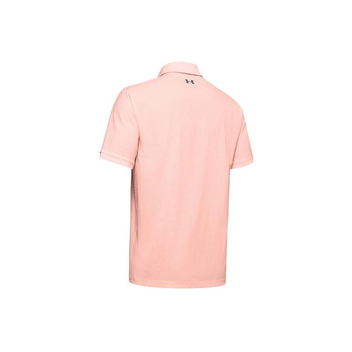 Under Armour Playoff Vented Heat-Pressed Logo Short Sleeve Polo Men Tops Light-Pink 1327038-845