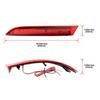 2x For BMW E70 X5 2007-2013 OE-Rear Bumper Led Reflector Light Trim Replacement Tail Brake Stop Lamp 63217158949 63217158950