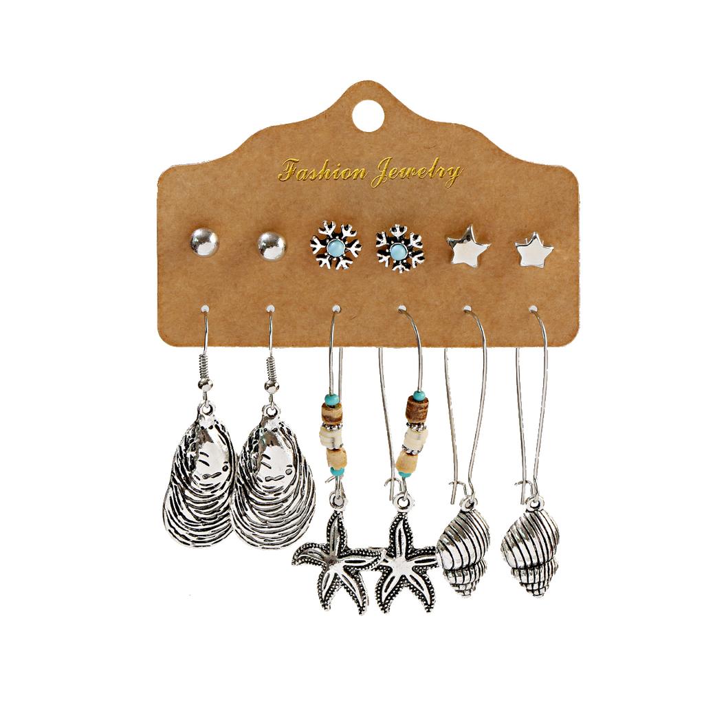 Antique Sliver-Plated Hollow Alloy Geometric Dangle Indian Earrings For Women Gypsy Zircon Boho Ethnic Leaf Bell Tassel Earring