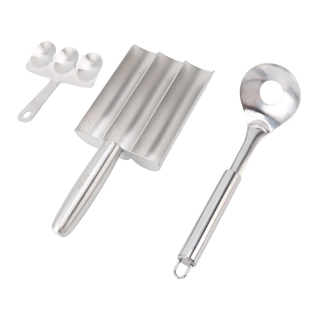 Stainless Steel Kitchen Triple Meatball Maker for Meatball Lovers Home Cooking Tools Dishwasher Safe