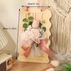 Happy Holiday 3D Flower Greeting Card Material Kit For Mother Teacher DIY Gift Idea