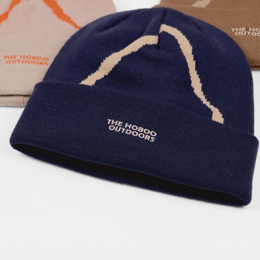 Outdoor Mountaineering Warm and Cold Jacquard Wool Hat Women's Knitted Hat Men's Ear Protection Hat Cold Hat New Winter